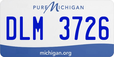 MI license plate DLM3726