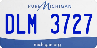 MI license plate DLM3727