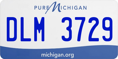 MI license plate DLM3729