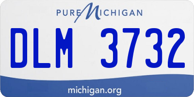 MI license plate DLM3732