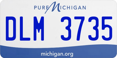 MI license plate DLM3735
