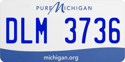 MI license plate DLM3736
