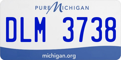 MI license plate DLM3738