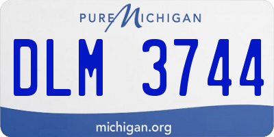 MI license plate DLM3744