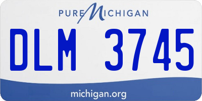 MI license plate DLM3745