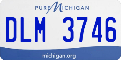 MI license plate DLM3746