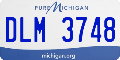 MI license plate DLM3748