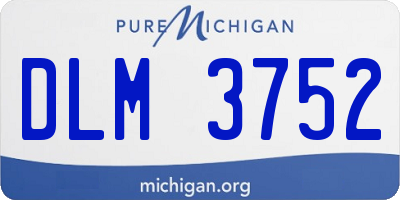 MI license plate DLM3752