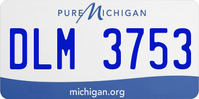 MI license plate DLM3753