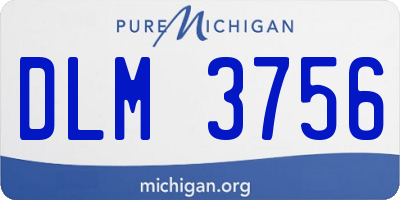 MI license plate DLM3756