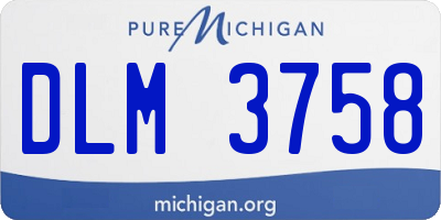 MI license plate DLM3758