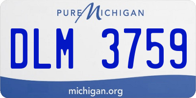 MI license plate DLM3759