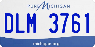 MI license plate DLM3761