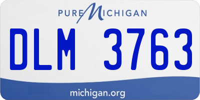 MI license plate DLM3763