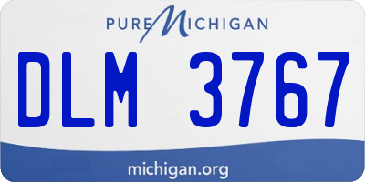 MI license plate DLM3767