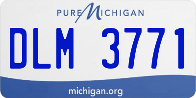 MI license plate DLM3771