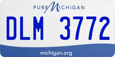 MI license plate DLM3772