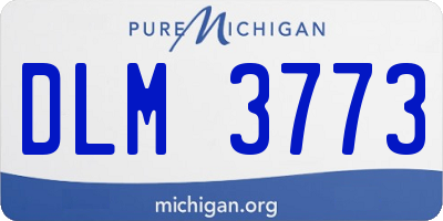 MI license plate DLM3773