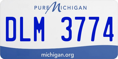 MI license plate DLM3774