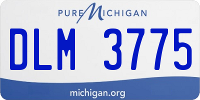 MI license plate DLM3775