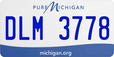MI license plate DLM3778