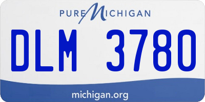 MI license plate DLM3780