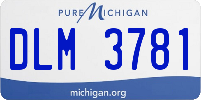 MI license plate DLM3781