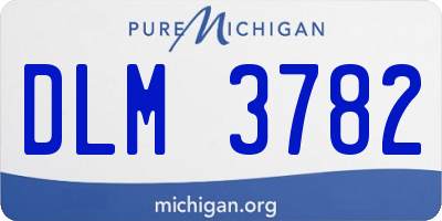 MI license plate DLM3782