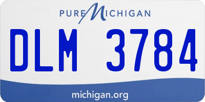 MI license plate DLM3784