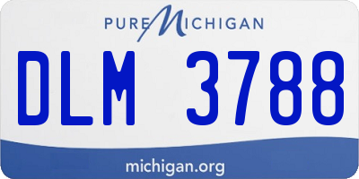 MI license plate DLM3788
