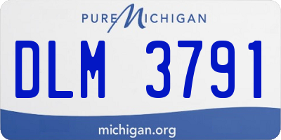 MI license plate DLM3791