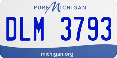 MI license plate DLM3793