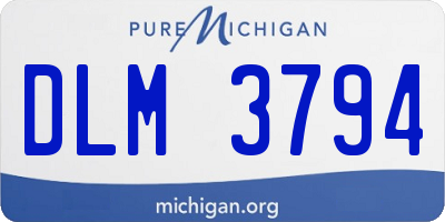 MI license plate DLM3794