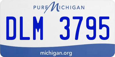 MI license plate DLM3795