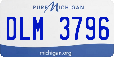 MI license plate DLM3796