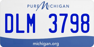 MI license plate DLM3798