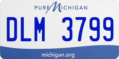 MI license plate DLM3799