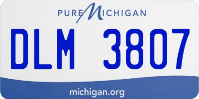 MI license plate DLM3807