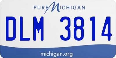 MI license plate DLM3814