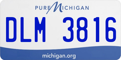 MI license plate DLM3816
