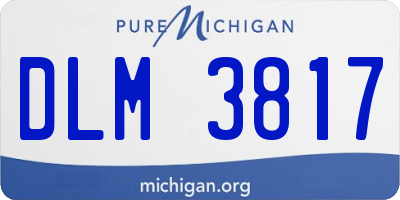 MI license plate DLM3817