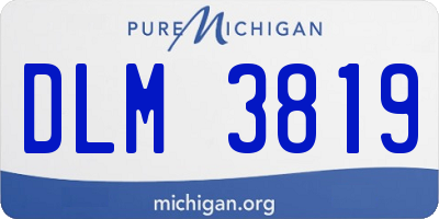 MI license plate DLM3819