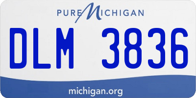 MI license plate DLM3836
