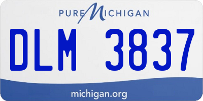 MI license plate DLM3837