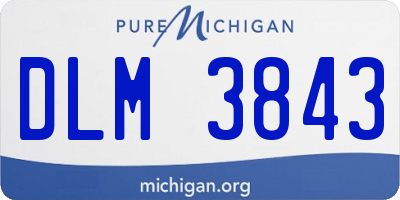 MI license plate DLM3843
