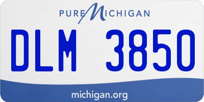 MI license plate DLM3850
