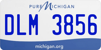 MI license plate DLM3856