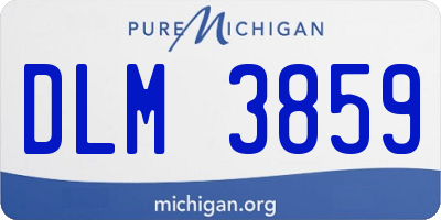 MI license plate DLM3859