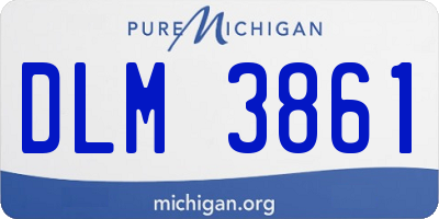 MI license plate DLM3861