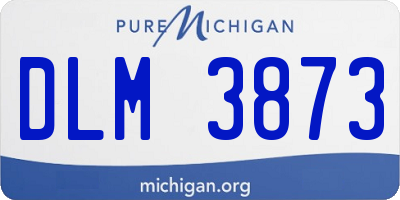 MI license plate DLM3873